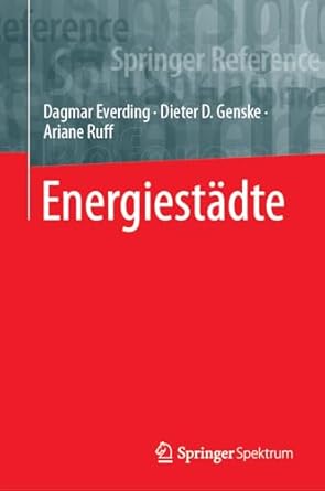 energiestadte 1st edition dagmar everding ,dieter d genske ,ariane ruff 3642544401, 978-3642544408
