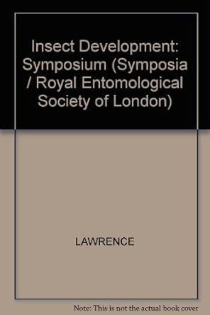 insect development 1st edition p a lawrence 063200049x, 978-0632000494