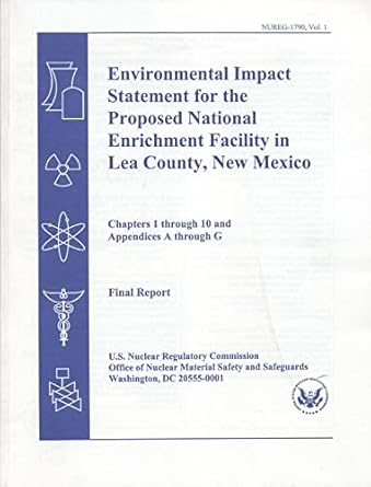 environmental impact statement for the proposed national enrichment facility in lea county new mexico final