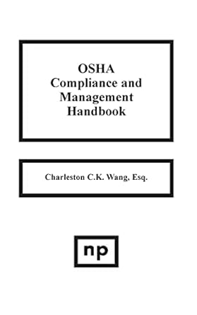 osha compliance and management handbook 1st edition charleston c wang 0815513348, 978-0815513346