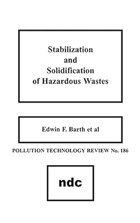 stabilization and solidification of hazardous wastes 1st edition m m arozarena 0815512457, 978-0815512455
