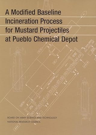 a modified baseline incineration process for mustard projectiles at pueblo chemical depot 1st edition