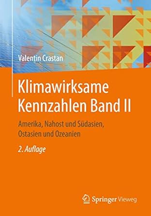 klimawirksame kennzahlen band ii amerika nahost und sudasien ostasien und ozeanien 1st edition valentin