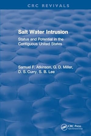 salt water intrusion 1st edition samuel f atkinson 1315897431, 978-1315897431