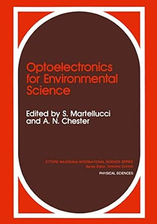 optoelectronics for environmental science proceedings of the 14th course of the international school of