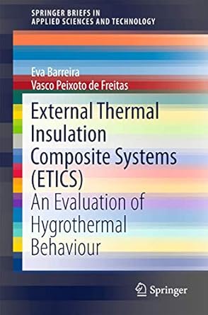external thermal insulation composite systems an evaluation of hygrothermal behaviour 1st edition eva