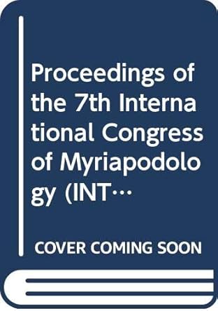 proceedings of the 7th international congress of myriapodology 1st edition minelli 9004089721, 978-9004089723