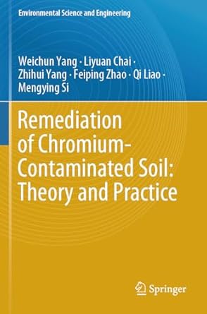 remediation of chromium contaminated soil theory and practice 1st edition weichun yang ,liyuan chai ,zhihui