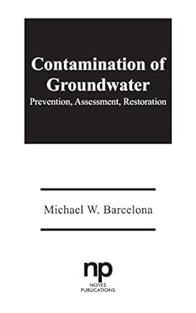contamination of ground water prevention assessment restoration 1st edition michael barcelona ,allen wehrmann