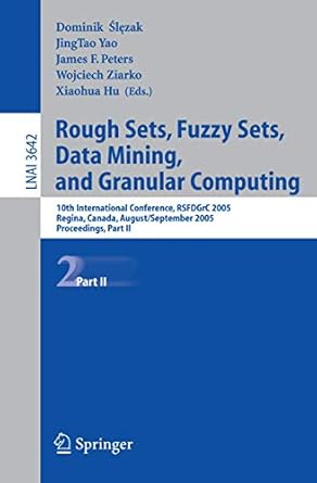 rough sets fuzzy sets data mining and granular computing 10th international conference rsfdgrc 2005 regina