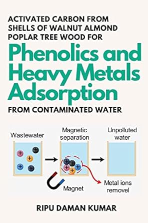 activated carbon from shells of walnut almond poplar tree wood for phenolics and heavy metals adsorption from