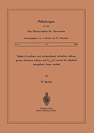 tables of ordinary and extraordinary refractive indices group refractive indices and ho x curves for standard