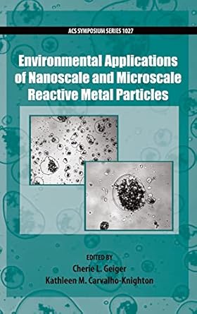 environmental applications of nanoscale and microscale reactive metal particles 1st edition cherie geiger