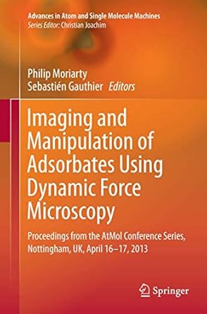 imaging and manipulation of adsorbates using dynamic force microscopy proceedings from the atmol conference