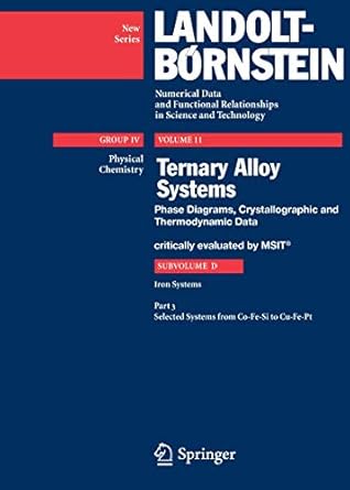 selected systems from co fe si to cu fe pt 1st edition msit materials science international team 3540741976,