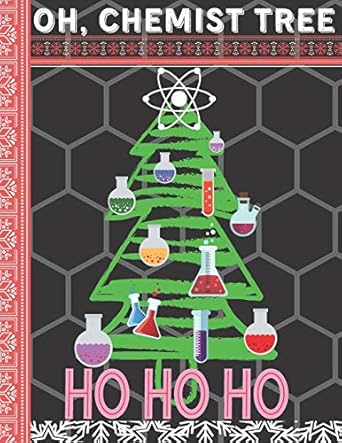 oh chemist tree ho ho ho funny science hexagonal graph paper notebook for drawing organic chemistry