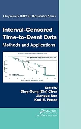 interval censored time to event data methods and applications 1st edition ding geng chen ,jianguo sun ,karl e