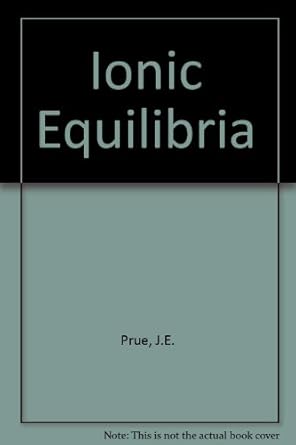 Ionic Equilibria