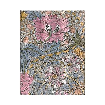 morris pink honeysuckle ultra unlined hardcover journal 144pg 120gsm by paperblanks 1st edition paperblanks