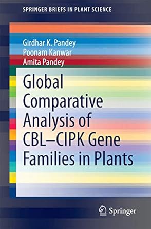 global comparative analysis of cbl cipk gene families in plants 1st edition girdhar k pandey ,poonam