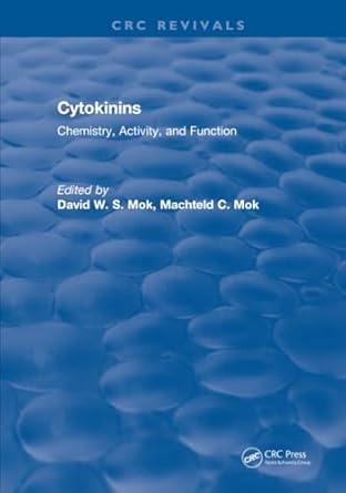 cytokinins 1st edition david w s mok 1315892189, 978-1315892184