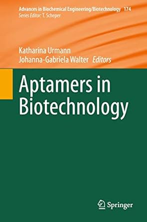 aptamers in biotechnology 1st edition katharina urmann ,johanna gabriela walter 303054060x, 978-3030540609