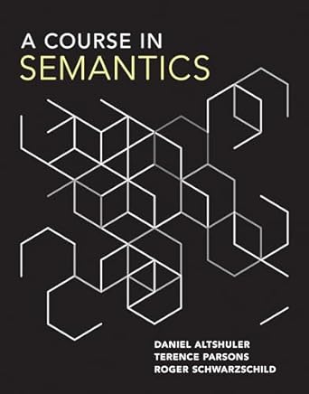 A Course In Semantics