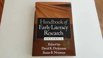 handbook of early literacy research volume 2 1st edition david k dickinson ,susan b neuman 1593851847,