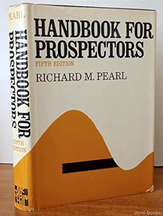 handbook for prospectors 1st edition richard m pearl 0070490252, 978-0070490253