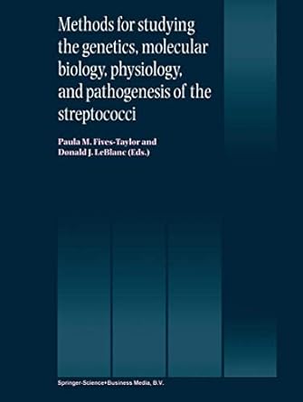 methods for studying the genetics molecular biology 1st edition paula m fives taylor ,donald j leblanc