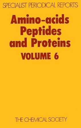 amino acids peptides and proteins volume 6 1st edition r c sheppard 0851860540, 978-0851860541