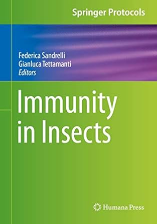 immunity in insects 1st edition federica sandrelli ,gianluca tettamanti 1071602586, 978-1071602584
