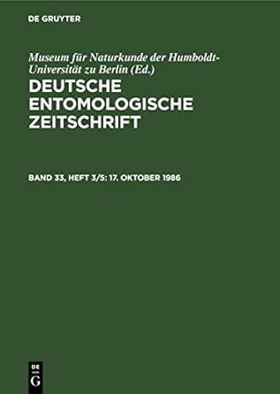 17 oktober 1986 1st edition museum fur naturkunde der humboldt universitat zu berlin ,h j hannemann