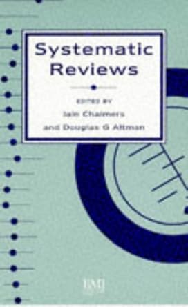 systematic reviews 1st edition douglas g altman 0727909045, 978-0727909046