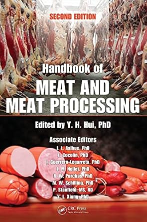 handbook of meat and meat processing 1st edition y h hui 1439836833, 978-1439836835