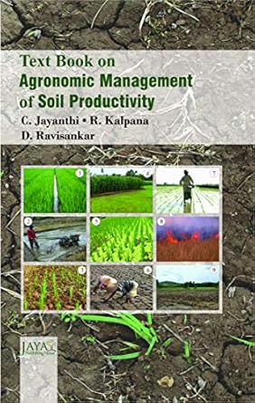 text book on agronomic management of soil productivity 1st edition c jayanthi 9387590976, 978-9387590977