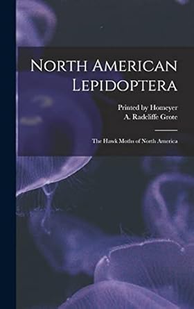 north american lepidoptera the hawk moths of north america 1st edition a radcliffe grote ,printed by homeyer
