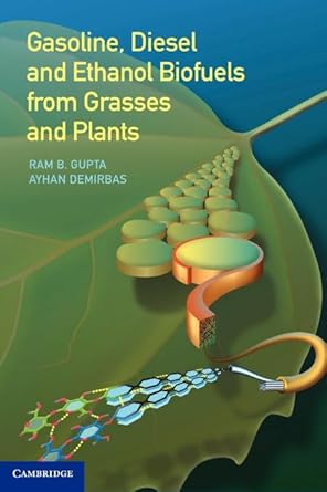 gasoline diesel and ethanol biofuels from grasses and plants 1st edition ram b gupta ,ayhan demirbas
