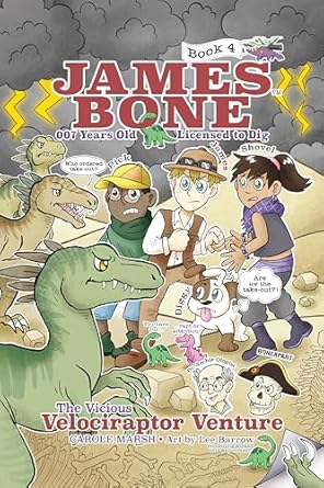 the vicious velociraptor venture james bone graphic novel #4 1st edition carole marsh 063513599x,