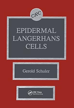 epidermal langerhans cells 1st edition gerold schuler 0849356466, 978-0849356469