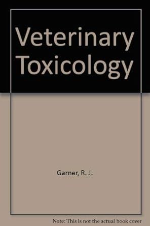 veterinary toxicology 1st edition d j humphreys 0702012491, 978-0702012495