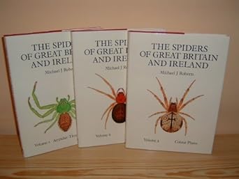 the spiders of great britain and ireland 1st edition michael j roberts 0946589127, 978-0946589128