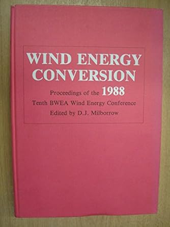 wind energy conversion 1988 1st edition british wind energy association 0852986726, 978-0852986721
