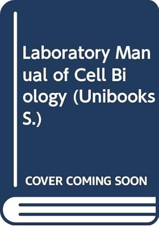 laboratory manual of cell biology 1st edition d o hall 0340168145, 978-0340168141