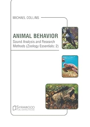 animal behavior sound analysis and research methods 1st edition michael collins 1647405718, 978-1647405717