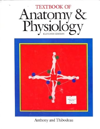 textbook of anatomy and physiology 1st edition catherine parker anthony 0801602890, 978-0801602894