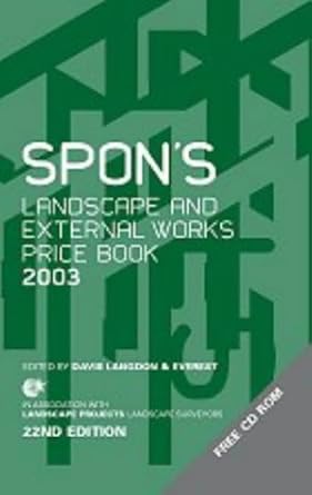 spons landscape and external works price book 2003 1st edition everest langdon ,davis langdon ,and everest