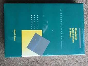 computer applications in music a bibliography supplement 1 1st edition deta s davis 0895792672, 978-0895792679