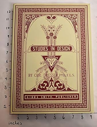 studies in design 1st edition christopher dresser 1586851853, 978-1586851859