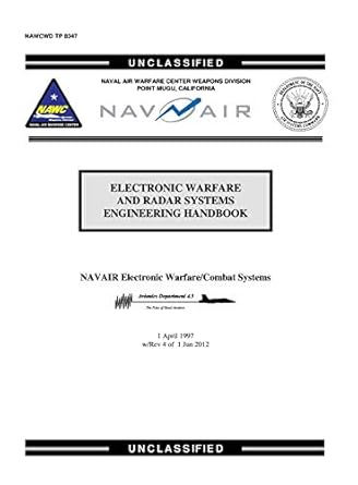 electronic warfare and radar systems engineering handbook 1st edition scott o'neill ,naval air wafare center